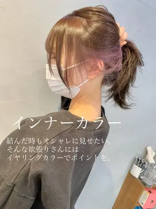 ミディアム カラー flocci🌙 フロクシのヘアスタイル