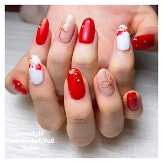 ミディアム ネイル 👑enen style👑のネイルデザイン