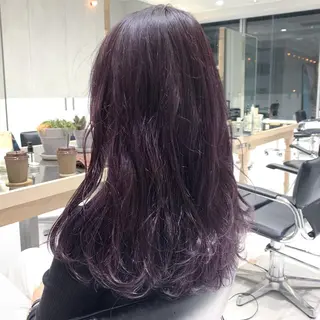 セミロング カラー minami🪷 暖色カラーのヘアスタイル