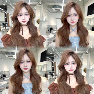 ロング カラー Lond mare レイヤーカット/韓国のヘアスタイル