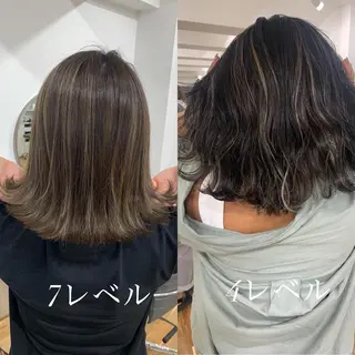 セミロング カラー Reb_keiji 👑小倉圭司のヘアスタイル
