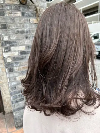 セミロング ダブルカラー 透明感カラー/タイラのヘアスタイル