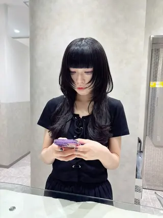 セミロング カラー SALOWIN 札幌大通り店所属・🏆ウルフ/レイヤー 指名No.1山口圭佑のヘアスタイル