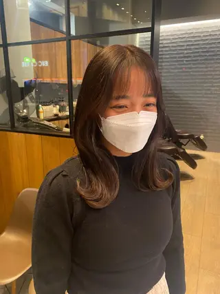 ミディアム Natsuki/韓国 ボブ/レイヤーカットのヘアスタイル
