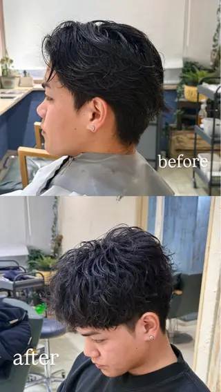 パーマ メンズ hair rescue kapra所属・笹部 輝琉のヘアスタイル