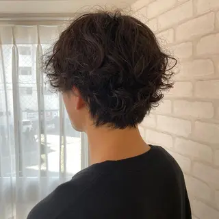 ショート パーマ メンズ abilita AZUSAのヘアスタイル