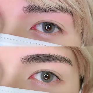 メンズ マツエク・マツパ アイブロウ manami ❤︎のマツエク・マツパデザイン