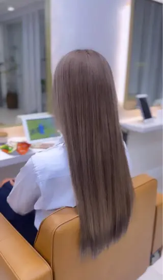 ロング 韓国ヘア/レイヤー/ 美髪矯正/SHUのヘアスタイル