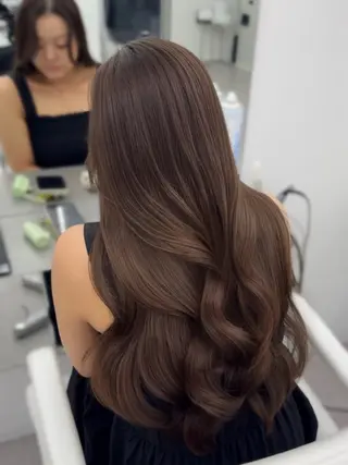 セミロング カラー ヘアアレンジ 顔周り&ミディアム 特化/池袋/kokiのヘアスタイル