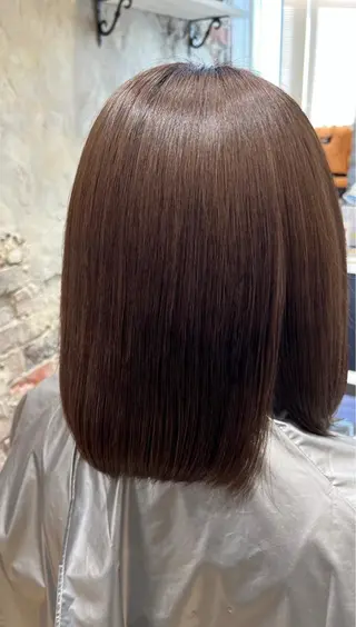 ミディアム カラー パーマ 美髪ヘッドスパ🫧 西山紗奈江💆‍♀️のヘアスタイル