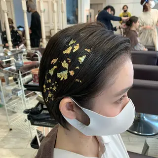 ショート ヘアアレンジ サソウ ユリエ🥥のヘアスタイル