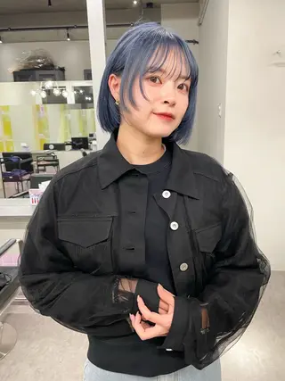 ミディアム ブリーチ/ベージュ 💕/momoaのヘアスタイル