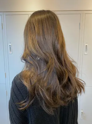 ロング カラー 中村 かおりのヘアスタイル
