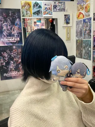 ショート カラー 💖推しカラー💖 オタク美容師✂ゆづきのヘアスタイル