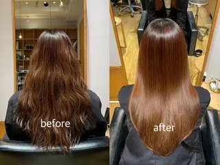 ロング パーマ 縮毛矯正/レイヤー /ひかるのヘアスタイル