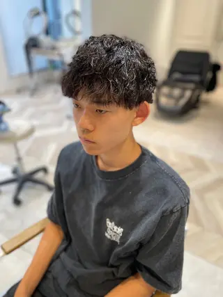 ショート メンズ メンズパーマ/カット / 古川　諒のヘアスタイル