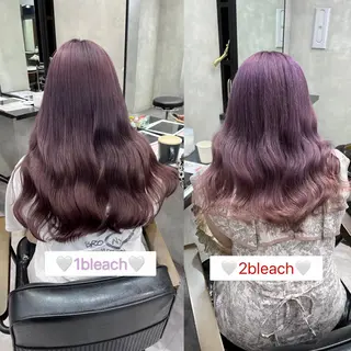 セミロング 濱川響太レディース カットモデルのヘアスタイル