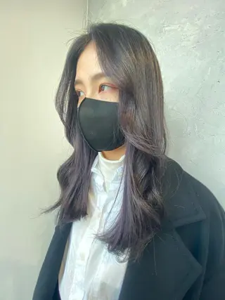 ロング カラー 【艶髪×韓国風】 毛流れ職人 RYOのヘアスタイル