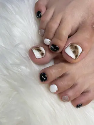 ロング カラー ヘアアレンジ キッズ ネイル マツエク・マツパ 福田 加奈のネイルデザイン