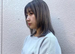 ミディアム カラー uchiyama kenのヘアスタイル