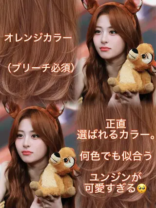 ロング カラー 新宿/韓国レイヤー 髪質改善カラー/角所のヘアスタイル