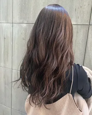 ロング カラー 🍑もも 🍑のヘアスタイル
