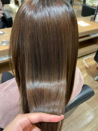 セミロング 丸山 亜加理のヘアスタイル