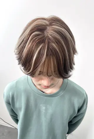 ミディアム カラー パーマ ヘアアレンジ メンズ APSEE メンズカラー特化のヘアスタイル