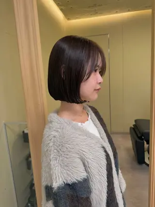 ショート カラー 伶風/ボブ/ ヘーゼルベージュのヘアスタイル