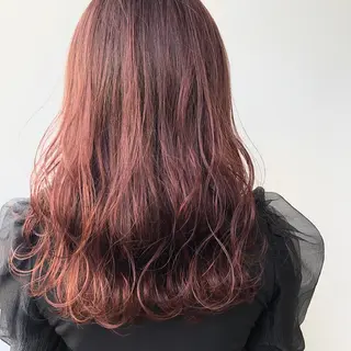 セミロング カラー YU-KA ✂︎ROSSOのヘアスタイル