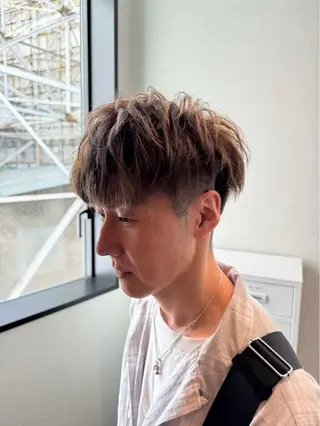 ショート カラー パーマ ヘアアレンジ メンズ MODE K's laviebelleのヘアスタイル