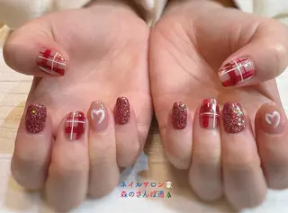 ネイル 森のさんぽ道所属・ショートネイル 森のさんぽ道のネイルデザイン