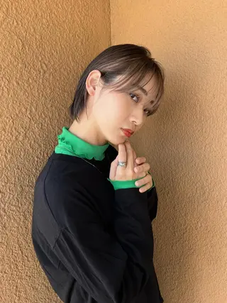 ショート カラー BLENDby happiness所属・KAORU/絹髪 /髪質改善/奈良のヘアスタイル