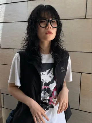 セミロング パーマ 原宿/ケパーマ 🧺ユウマのヘアスタイル