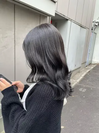 ロング カラー ブラウンベージュ🤎 ブリーチなし🤎のヘアスタイル