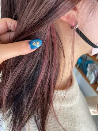 セミロング カラー 康本 瑞季のヘアスタイル