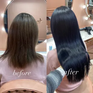 ロング カラー 韓国風モテヘア 🇰🇷aki♡のヘアスタイル