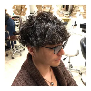 パーマ メンズ メンズパーマ 次元のヘアスタイル