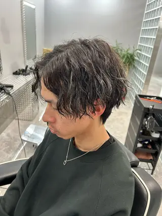ショート メンズ 難波店/メンズパーマ •フェード/河本かほのヘアスタイル