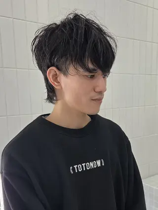 メンズ ショート ill 天神大名所属・YOKUTO 前下りボブ/レイヤーのヘアスタイル