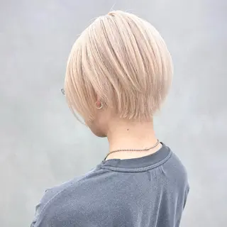 ショート カラー 🤍髪質改善➕透明感 カラー🤍川上葵のヘアスタイル