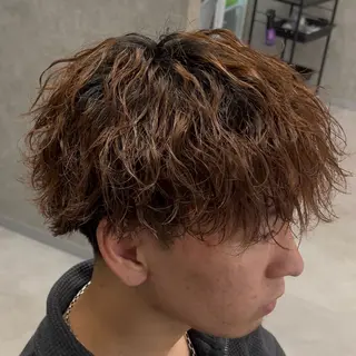 ショート パーマ ヘアアレンジ メンズ 【札幌メンズ特化】 🔥RIKU🔥のヘアスタイル