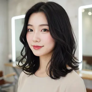 ミディアム 似合わせボブ✖️ 韓国レイヤー✨小関のヘアスタイル