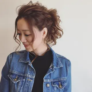 ロング ヘアアレンジ hair_mellow所属・ゴトウ ノブヒトのヘアスタイル