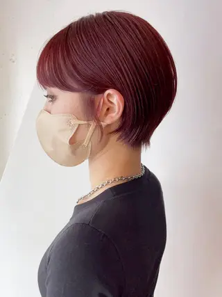 カラー パーマ ミディアム ヘアアレンジ ITby ALBUM 北千住店のヘアスタイル