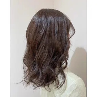 ミディアム カラー 韓国ヘア 🎀中川綾乃🎀のヘアスタイル