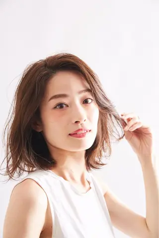 ミディアム カラー パーマ ヘアアレンジ メンズ キッズ ネイル マツエク・マツパ アティリー 西梅田のヘアスタイル