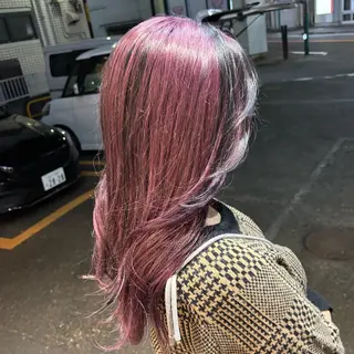 セミロング 🎀ハイトーン/ 艶カラー/夕月🎀のヘアスタイル