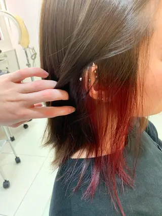 ミディアム カラー ヘアアレンジ 村山 かほのヘアスタイル