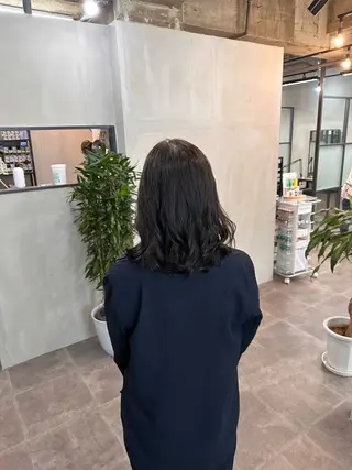 ミディアム パーマ ヘアアレンジ cecil hair 難波店所属・髪質改善透明感カラー /SHOGO☀️のヘアスタイル